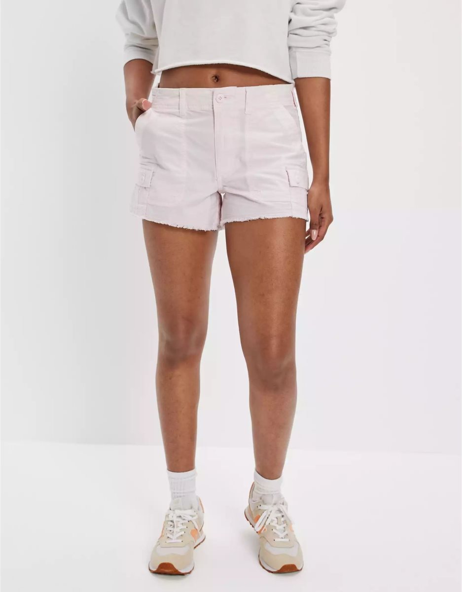 Shorts American Eagle AE Snappy Stretch '90s Boyfriend Cargo Rose Femme | ICV-73642388